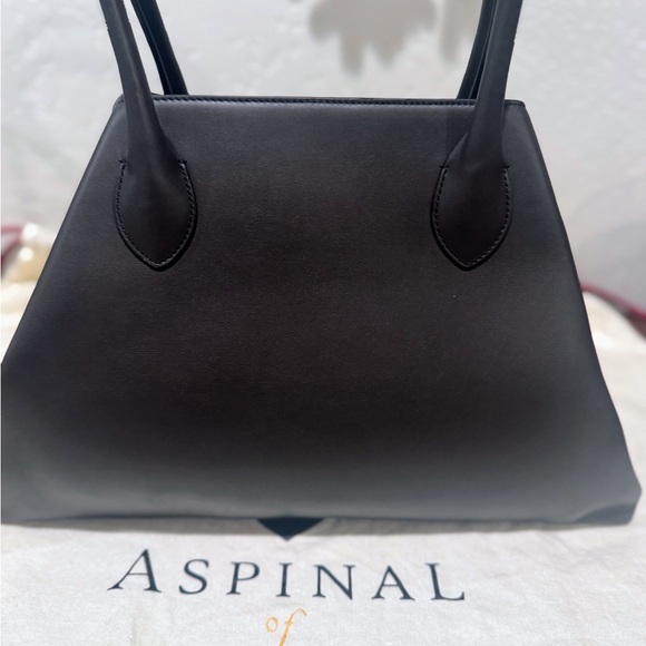 Aspinal of London Elegant Black Satchel - Picture 3 of 11
